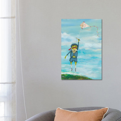 No More Chores For Froggie by Jahna Vashti - Gallery-Wrapped Canvas Giclée on Canvas