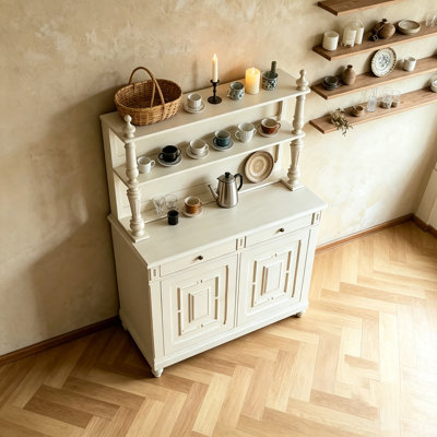 American-style vintage display storage cabinet