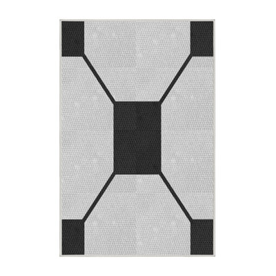Tapis décoratif noir
