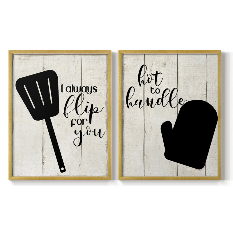 Flip for You - reproduction encadrée de qualité supérieure - prête à être accrochée - aucun clou requis - aucun clou requis