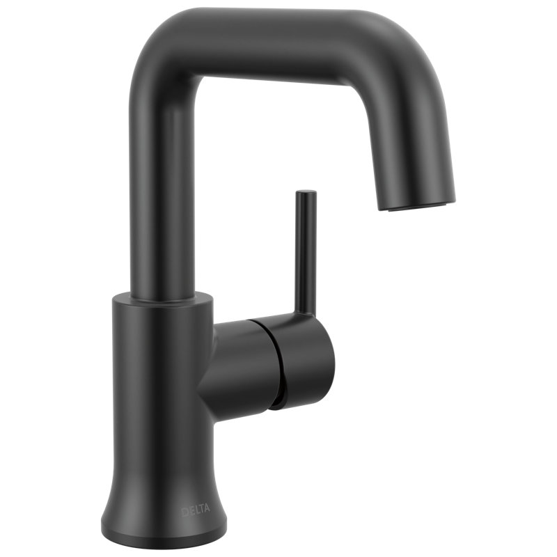 Single Handle Bathroom Faucet, Matte Black
