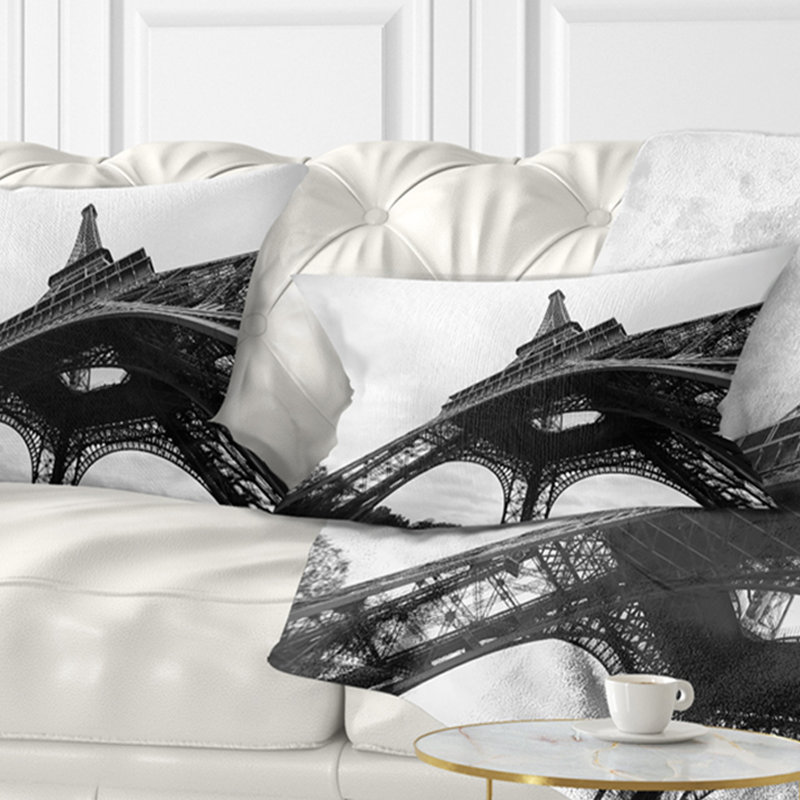 Coussin cityscape tour paris paris, 12 po x 20 po, Coussin lombaire