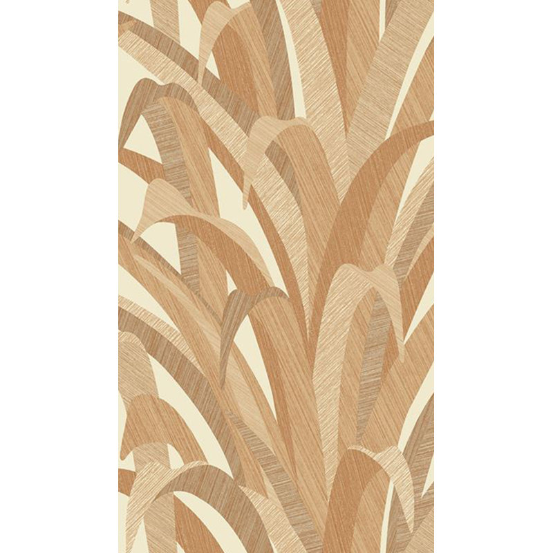Papier peint feuilles de palmier tropical, Terra Cotta