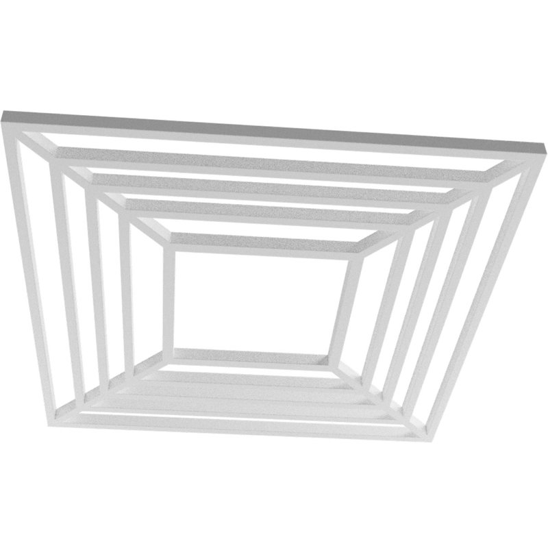 Médaillon de plafond percé en PVC de qualité architecturale Raven, H 16 po x l 16 po x P 0,5 po, Inachevé