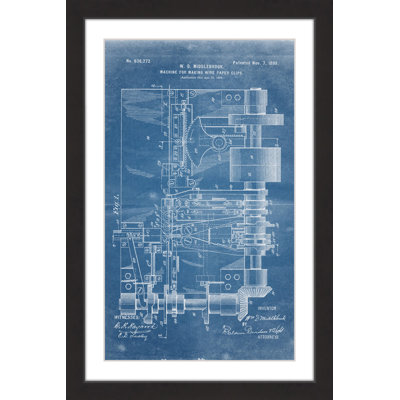 " Paper Clip 1899 Blueprint " by Steve King