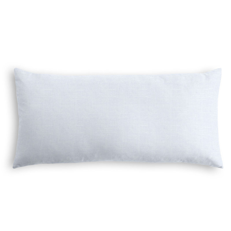 Reversible Throw Pillow, 14" x 36", Pastel Blue