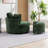 Kavonta Upholstered Slipcovered Swivel Barrel Chair with Ottoman-81831071