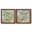 Aviaire jardin I - ensemble de 2 peintures sur toile encadrées-1649059638-1649059633