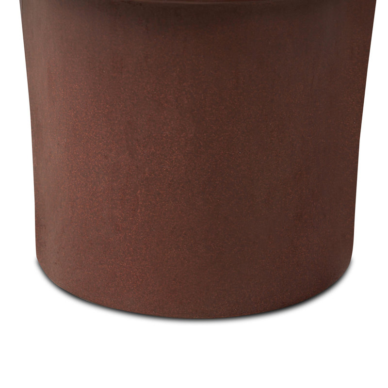 PINKO End Table, Smooth Red Concrete