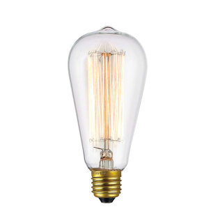 3.5 Watt, ST18 LED, Dimmable Light Bulb, Warm White (2700K) E26/Medium (Standard) Base