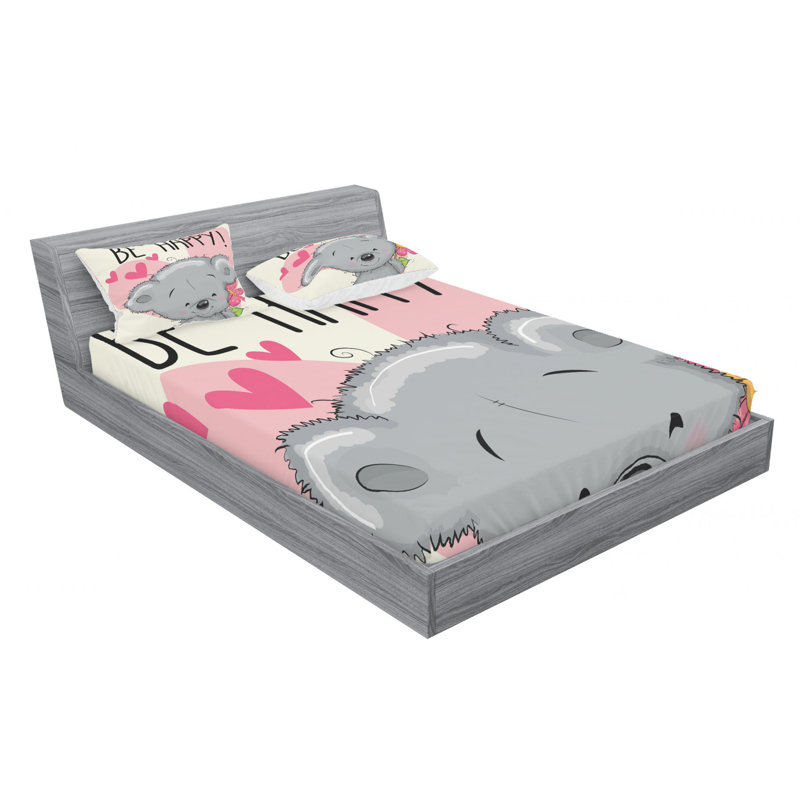 Microfiber Sheet Set, Queen Sheet Set with Fitted Sheet