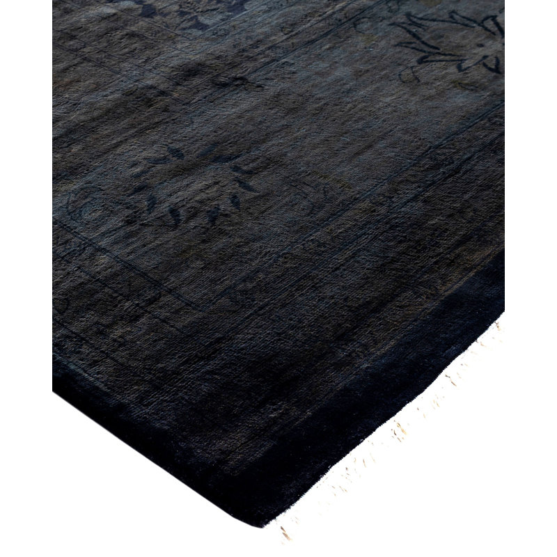 Overdyed One-of-a-Kind 12' 0" X 15' 5" Hand Knotted Area Rug