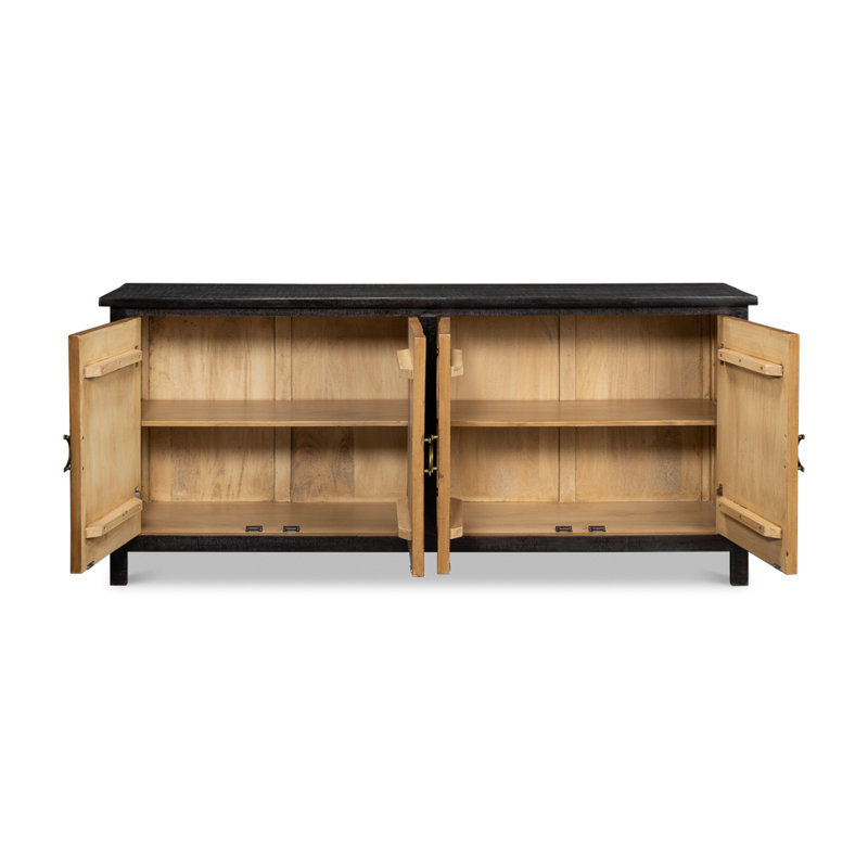 Buffet en bois massif de manguier de 77 po de largeur Centrum