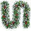 2 cm in. Lighted Fresh Faux Artificial Garland