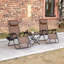 Ensemble de chaise Zero Gravity avec table d'appoint, chaise inclinable pliante avec porte-gobelets et coussins-779937646