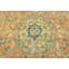 Tapis semi-antique à motif floral délavé à la main 6 x 9