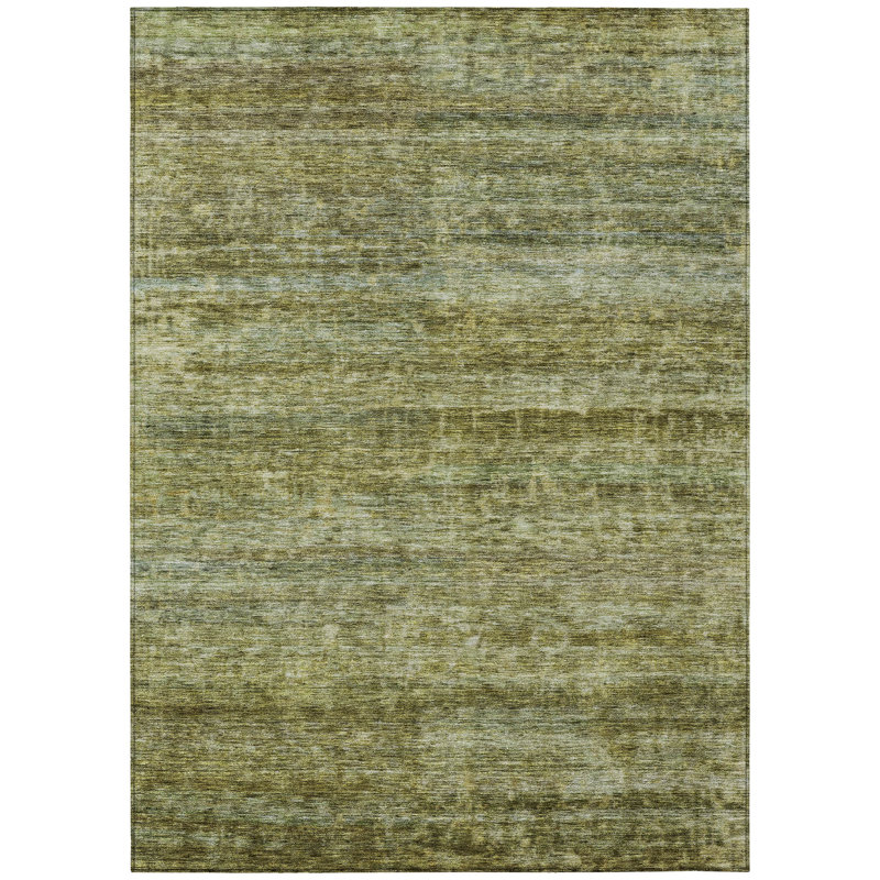 Tapis intérieur / extérieur vert Terrae , 10 pi x 14 pi