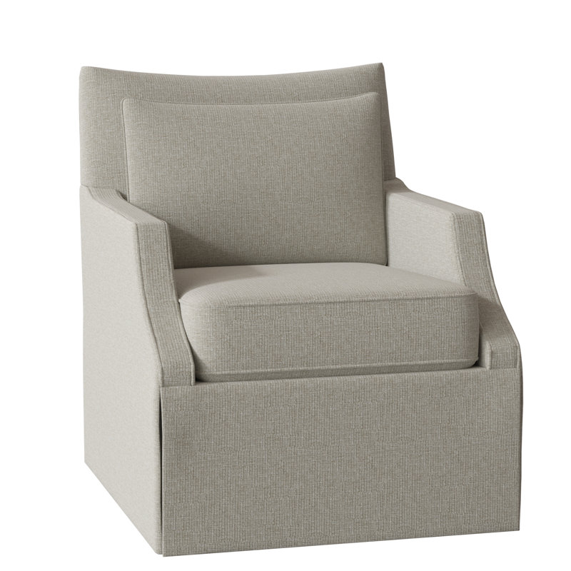 Fauteuil l 29 po Holly, 3157 albâtre 100% polyester, Amande chamois