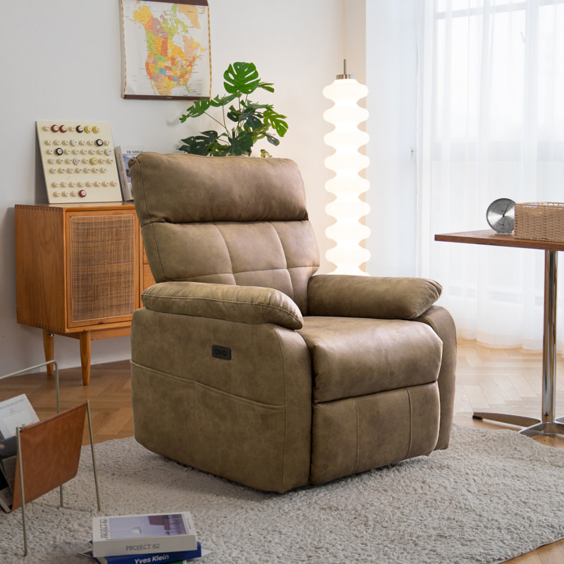 Fauteuil inclinable électrique Zero Gravity, Velours côtelé blanc