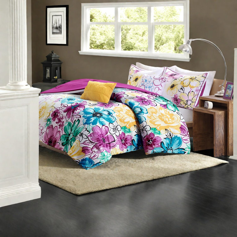 Durable Floral Bedding Sets, Polyester, Contemporary Style For Home