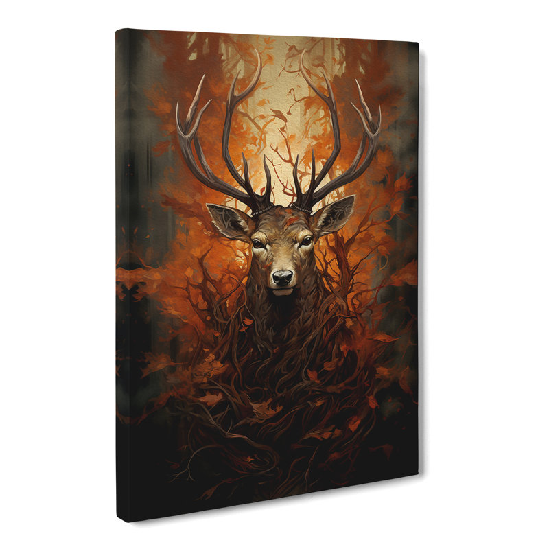 Stag Conceptual - No Frame Print, 50cm H x 35cm W x 3cm D
