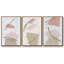 Foliage Chintz I, ensemble de 3 toiles encadrées sur toile-97794740-97794737