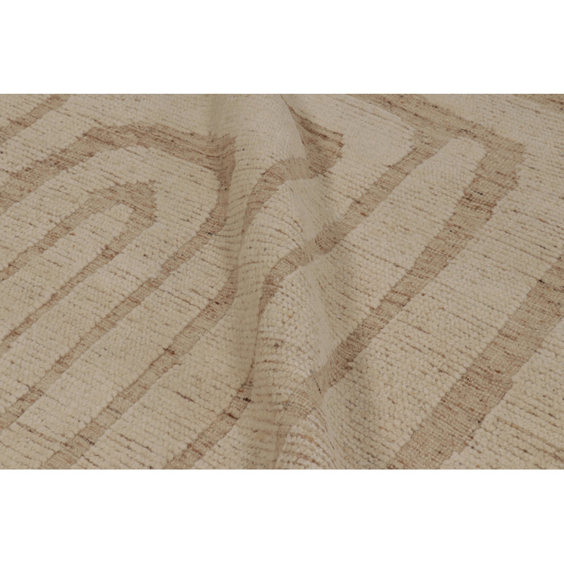 Modern One-of-a-Kind 12'5X16'3 Hand Knotted Area Rug