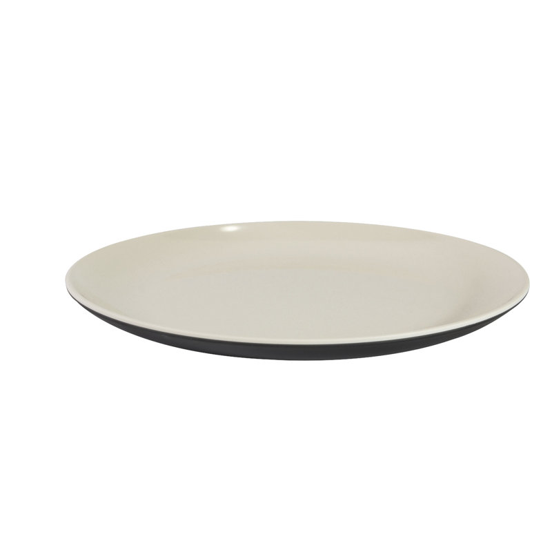 Assiette à salade en mélamine 9" Karma, Ébène / Sable
