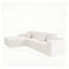 Siège de canapé modulaire 104,3 x 68,9 po, canapé rembourré compressé pour le salon, la chambre à coucher, l’appartement, aucun assemblage requis, combinaison libre de 2 pièces, tissu en velours côtelé moelleux, blanc-192869016