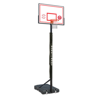 Sure Shot Jump Shot Portable Basketball Hoop and Ball Set with White Backboard - BE Approved