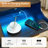 Capree Rattan Nightstand With Charging Station And LED Lights