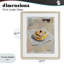 «Cinnamon Roll & Morning», impression sous verre encadrée, design par The Prints Vibe-130834739-130834740