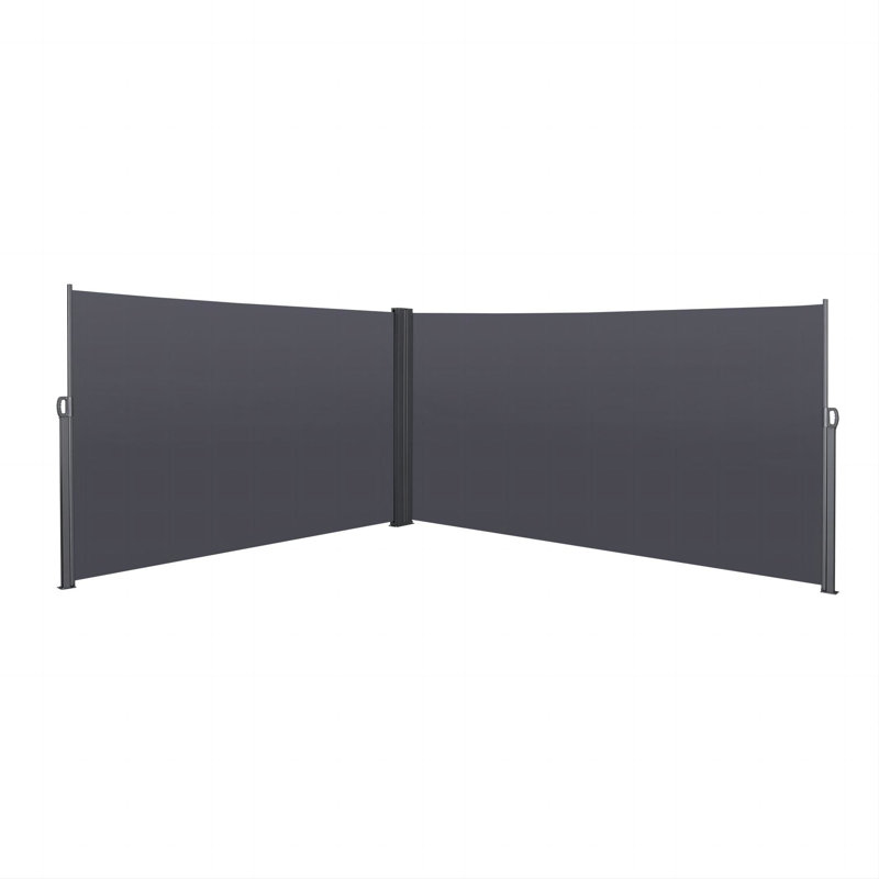 Auvent rétractable pour écran latéral, résistant aux rayons UV, imperméable, écran d'intimité de patio pour jardin, balcon, cour