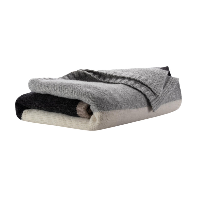 Ombre Alpaca Hand Woven Throw Blanket
