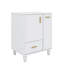 Meuble-lavabo 24 po avec lavabo, armoire de salle de bain avec tablette de porte, tiroir profond, panier coulissant à 2 niveaux-1110717515