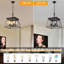 4 - Noir doré rétro - Luminaire antique pour la salle à manger de cuisine réglable avec chaîne