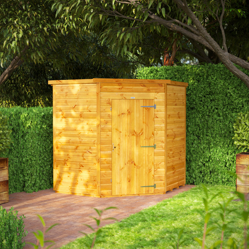 Powersheds 6 x 6ft Timber Tongue & Groove Windowless Corner Shed