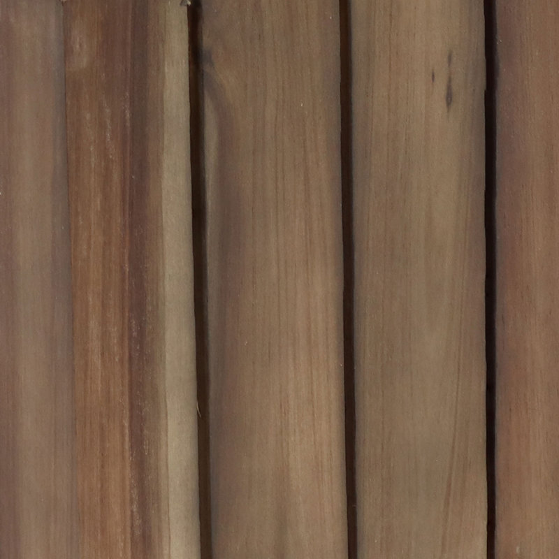 Boîte à fleurs carrée en bois d'acacia anthracite avec doublure Harmann - gris, gris