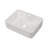 19" x 15" White Ceramic Rectangular Vessel Bathroom Sink, Modern Above-Counter Vanity Basin with Single Faucet Hole