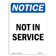 SignMission Not in Service Sign | Wayfair