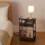 40cm W Metal Bedside Table-914059255