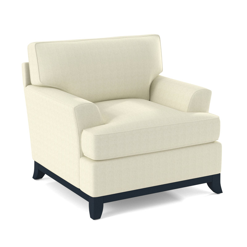 Oaks Way Armchair, Navy, White Performance Fabric; 0851-94