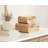 Burlock Curved Burlwood Two-Piece Storage Box Set