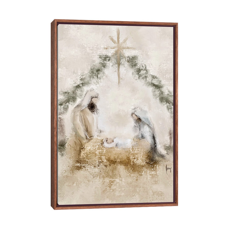«Night Divine», reproduction d'art sur toile encadrée, Cadre flottant sans passe-partout, Brun, H 26 po x l 18 po