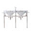 Ensemble de meuble-lavabo ovale en pierre 33 po avec robinet et trop-plein Copeland-155689389