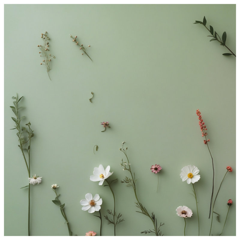 Couvre-lit Wildflowers, Lit simple