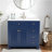 36" Blue Bathroom Vanity With Ceramic Sink - Soft-Close Drawers, Solid Wood Frame, Multi-Organizer Storage , 92X47x86cm