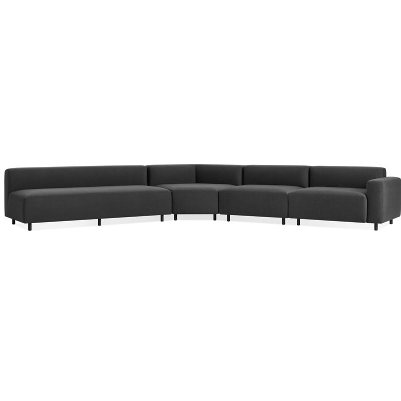 Canapé modulaire d'extérieur 9 Yard, Charbon Sunbrella®, Face à la droite