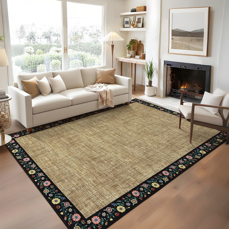 Carpet Rugs for Living Room Washable Rug,Non Slip Foldable Hallway Carpet for Entryway,Kitchen,Bathroom & Laundry Areas