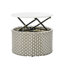Ensemble de canapé modulaire d'extérieur rond en rotin à deux tons avec auvent rétractable, siège séparé et coussin amovible-244136874